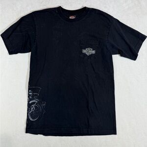 Vintage Harley-Davidson Large USA Loveland Colorado Black Thunder Mountain Tee